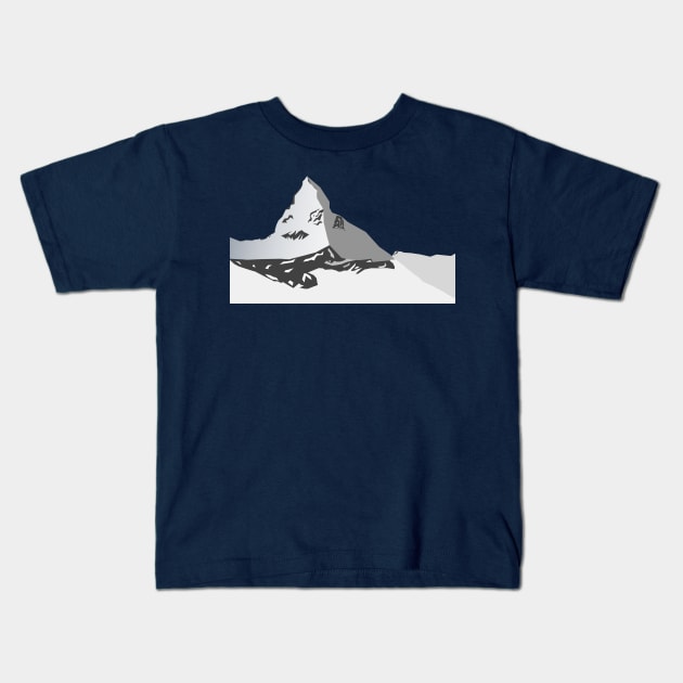 Matterhorn Kids T-Shirt by ChrisWilson